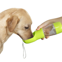 Portable Pet Dog Water Bottle with Feeder Bowl