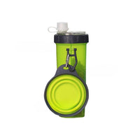 Pet Drinking Water Bottle with Foldable Bowl